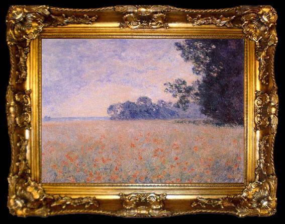framed  Claude Monet Oat and Poppy Field, ta009-2
